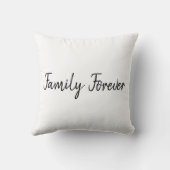 隣り合わせの(両面)家族の枕 クッション (裏面)