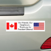 隣人ありがとう バンパーステッカー (車上)