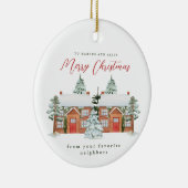 . .隣人たちからクリスマスを楽お気に入りのしむ セラミックオーナメント (右)