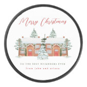 隣人に聖降誕祭最高のを祝う アイスホッケーパック (正面)