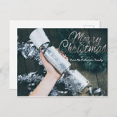 隣人のためのパーソナライズされたメリークリスマスカード ポストカード (正面/裏面)