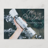 隣人のためのパーソナライズされたメリークリスマスカード ポストカード (正面)