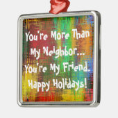 隣人のクリスマス メタルオーナメント (左)