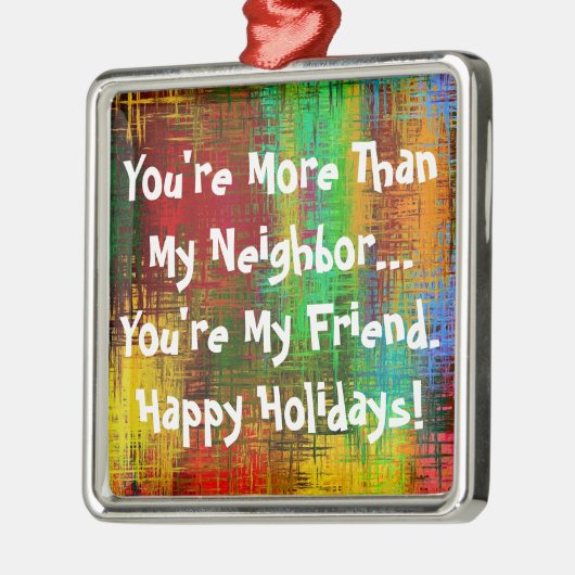 隣人のクリスマス メタルオーナメント (左)