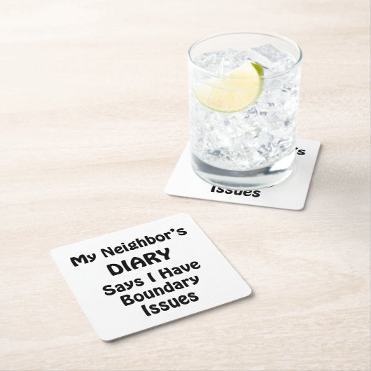 隣人の日記 スクエアペーパーコースター (インサイチュ)