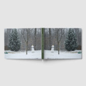 隣人の雪だるま冬の雪景色 ゲストブック (全面)