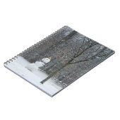 隣人の雪だるま冬の雪景色 ノートブック (左側)