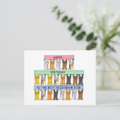 隣人へ最高ののハッピーバースデー ポストカード (スタンド正面)