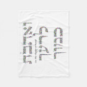 隣人を愛せよ フリースブランケット (正面)