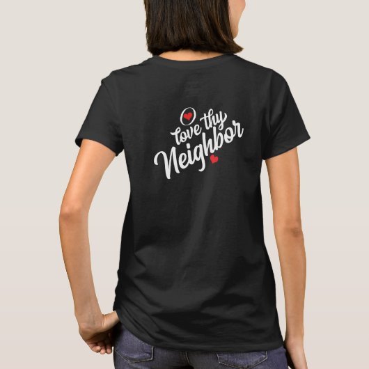 隣人を愛せよ Tシャツ (裏面)