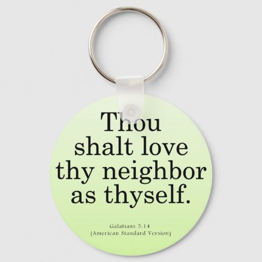 隣人ガラテヤ人を愛せよ5:14 キーホルダー (正面)