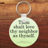 隣人ガラテヤ人を愛せよ5:14 キーホルダー (正面)