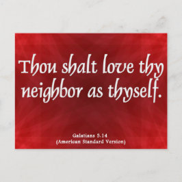 隣人ガラテヤ人を愛せよ5:14 ポストカード