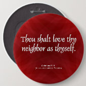 隣人ガラテヤ人を愛せよ5:14 缶バッジ (正面&裏面)