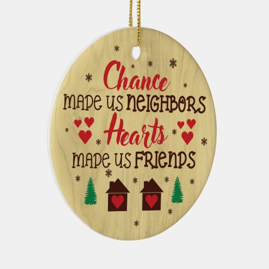 隣人ギフトクリスマス セラミックオーナメント (右)