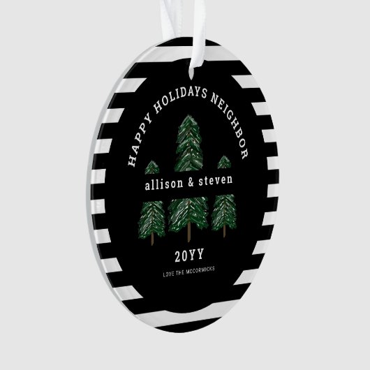 隣人最高のは絶えエレガントず松の木 オーナメント (正面)