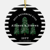 隣人最高のは絶えエレガントず松の木 セラミックオーナメント (正面)