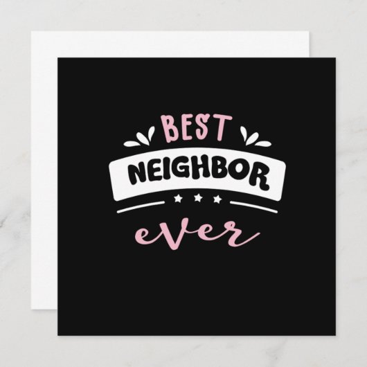 隣人最高のエバーギフトアイディア 招待状 (正面/裏面)