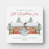 隣人最高の家のクリスマス図解入りの、写真付きのは フォトプラーク (正面)