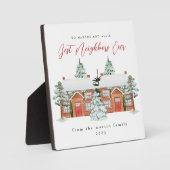 隣人最高の家のクリスマス図解入りの、写真付きのは フォトプラーク (正面)