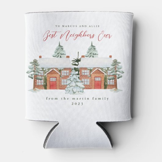 隣人最高の家のクリスマス図解入りの、写真付きのは 缶クーラー (正面)