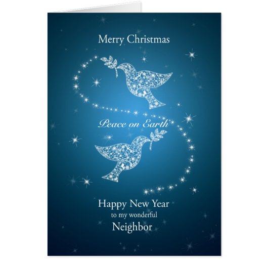 隣人、平和クリスマスの鳩 (正面)