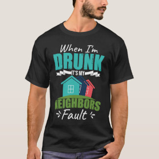 隣接おもしろい者 Tシャツ
