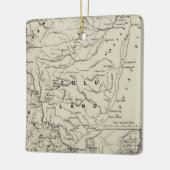 隣接したフロンティアのZululandの地図 セラミックオーナメント (左)