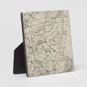 隣接するフロンティアを持つズルランドの地図 フォトプラーク (正面)