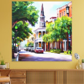 隣接フレンドリー者 キャンバスプリント (インサイチュ (リビング))