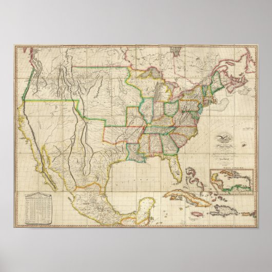 隣接統一された英国との州 ポスター (正面)