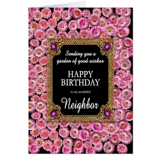 隣接誕生日ピンクデイジー (正面)