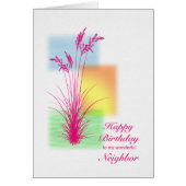 隣接誕生日、草のシーン (正面)