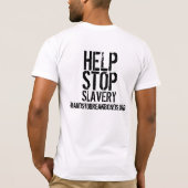 隷属のTシャツ(人)の統計量 Tシャツ (裏面)