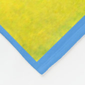 雀とオウムのプリント フリースブランケット (角)