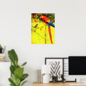 雀とオウム ポスター (ホームオフィス)