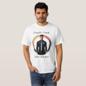 雄おもしろいデザイン Tシャツ (正面フル)