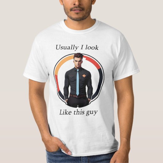 雄おもしろいデザイン Tシャツ (正面)