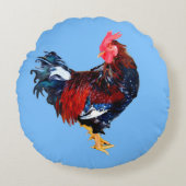 雄のガチョウ科の鳥 ラウンドクッション (正面)