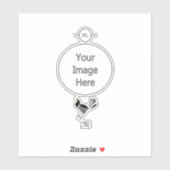 雄のハナガドリ シール (シート)