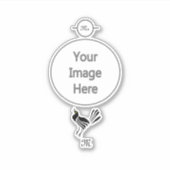 雄のハナガドリ シール (正面)