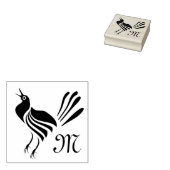 雄のハナガドリ ラバースタンプ (押印)