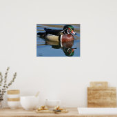 雄の木の鴨反射装飾用クッションマウスパッドP ポスター (キッチン)