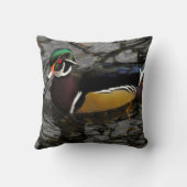 雄の木製ダックアットクリスタル春シャクナゲ クッション (裏面)