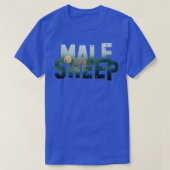 雄の羊 Tシャツ (デザイン正面)