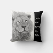 雄アフリカライオン可愛い可愛い可愛い大子猫 クッション (正面)