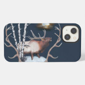 雄エルクのラッパ iPhoneケース (裏面横)