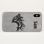 雄エルクのiPhoneケース Case-Mate iPhoneケース (裏面(横))