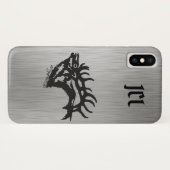 雄エルクのiPhoneケース Case-Mate iPhoneケース (裏面(横))