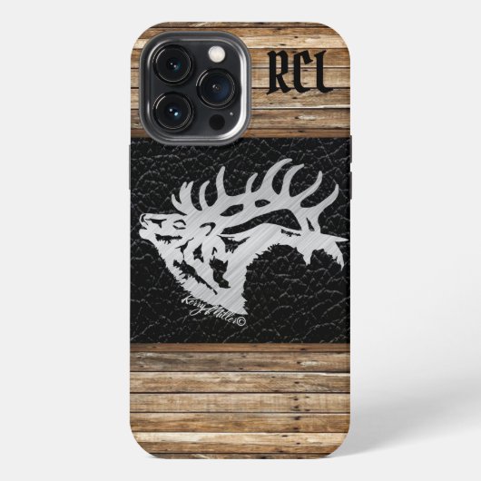 雄エルクのiPhoneケース iPhoneケース (裏面)